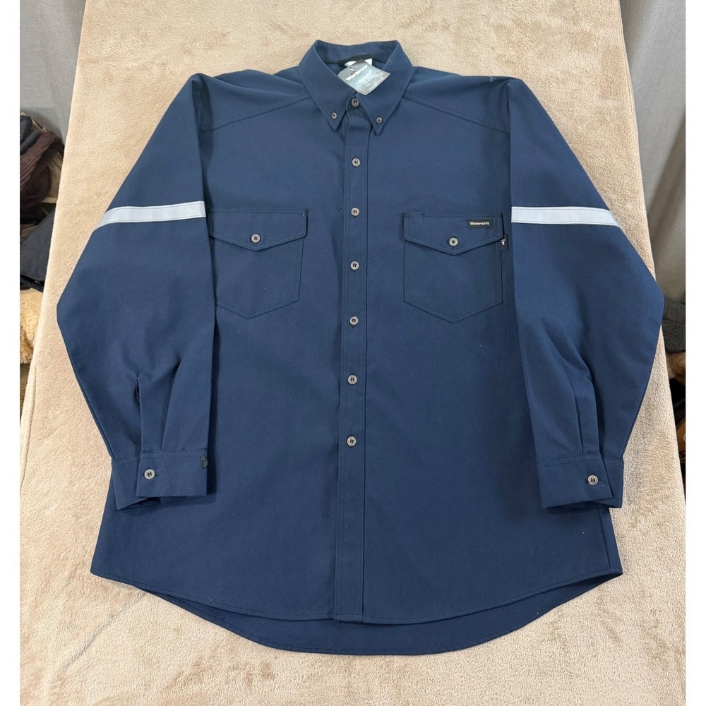 Workrite Uniform Flame Resistant Leadership Men's Size 52R Navy‎ Blue NEW